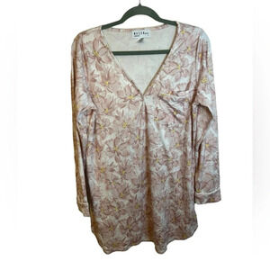 Mason Grey Floral Sleep Shirt